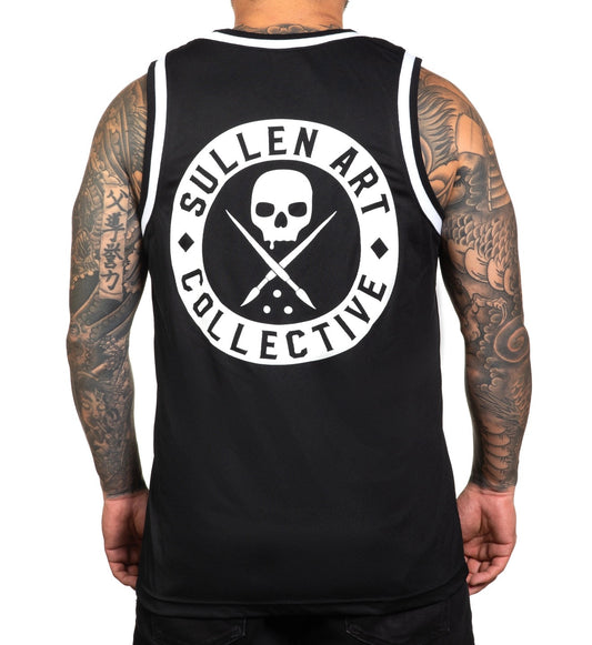 SULLEN CLOTHING BOH JERSEY TANK BLACK & WHITE