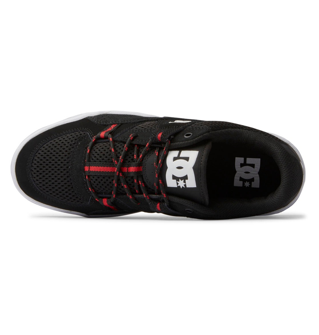 DC SHOES CONSTRUCT BLACK HOT CORAL TRAINERS
