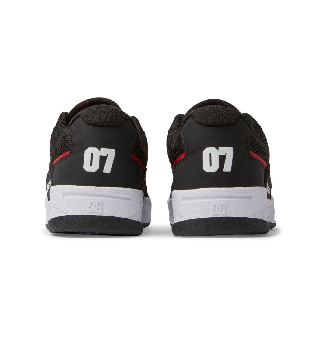 DC SHOES CONSTRUCT BLACK HOT CORAL TRAINERS