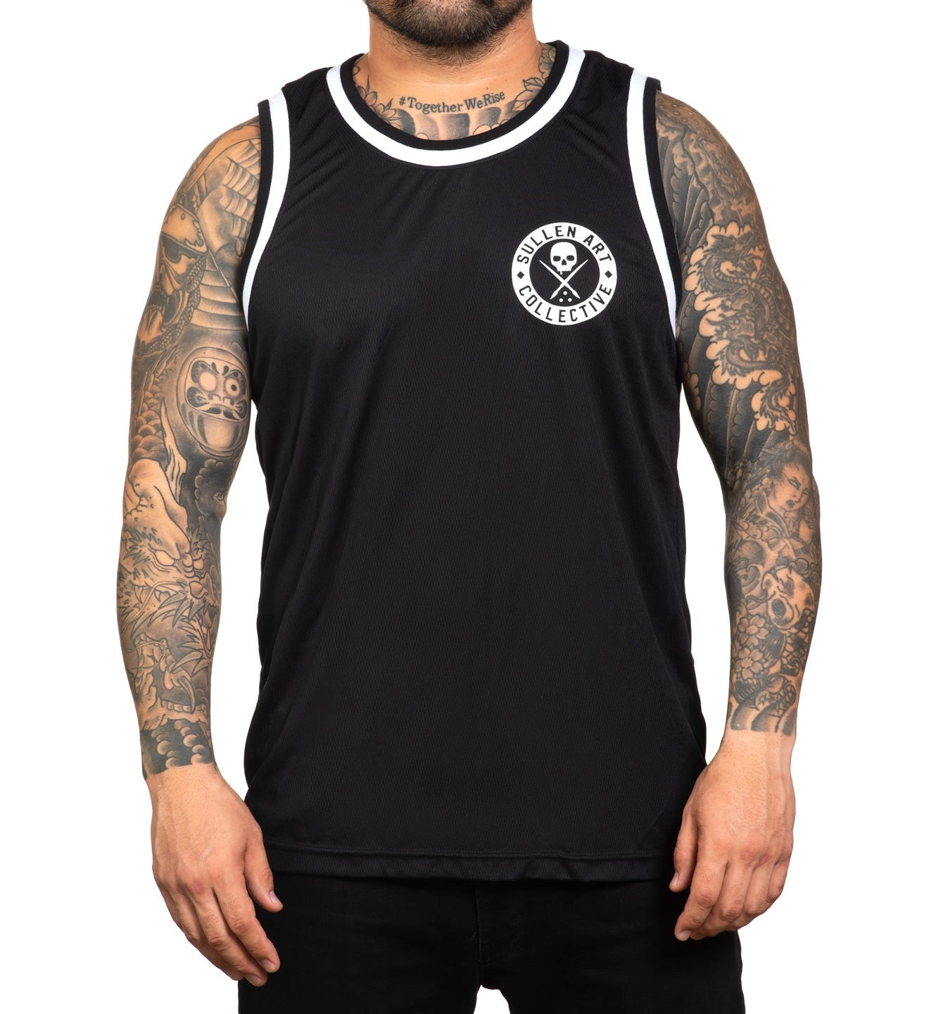 SULLEN CLOTHING BOH JERSEY TANK BLACK & WHITE