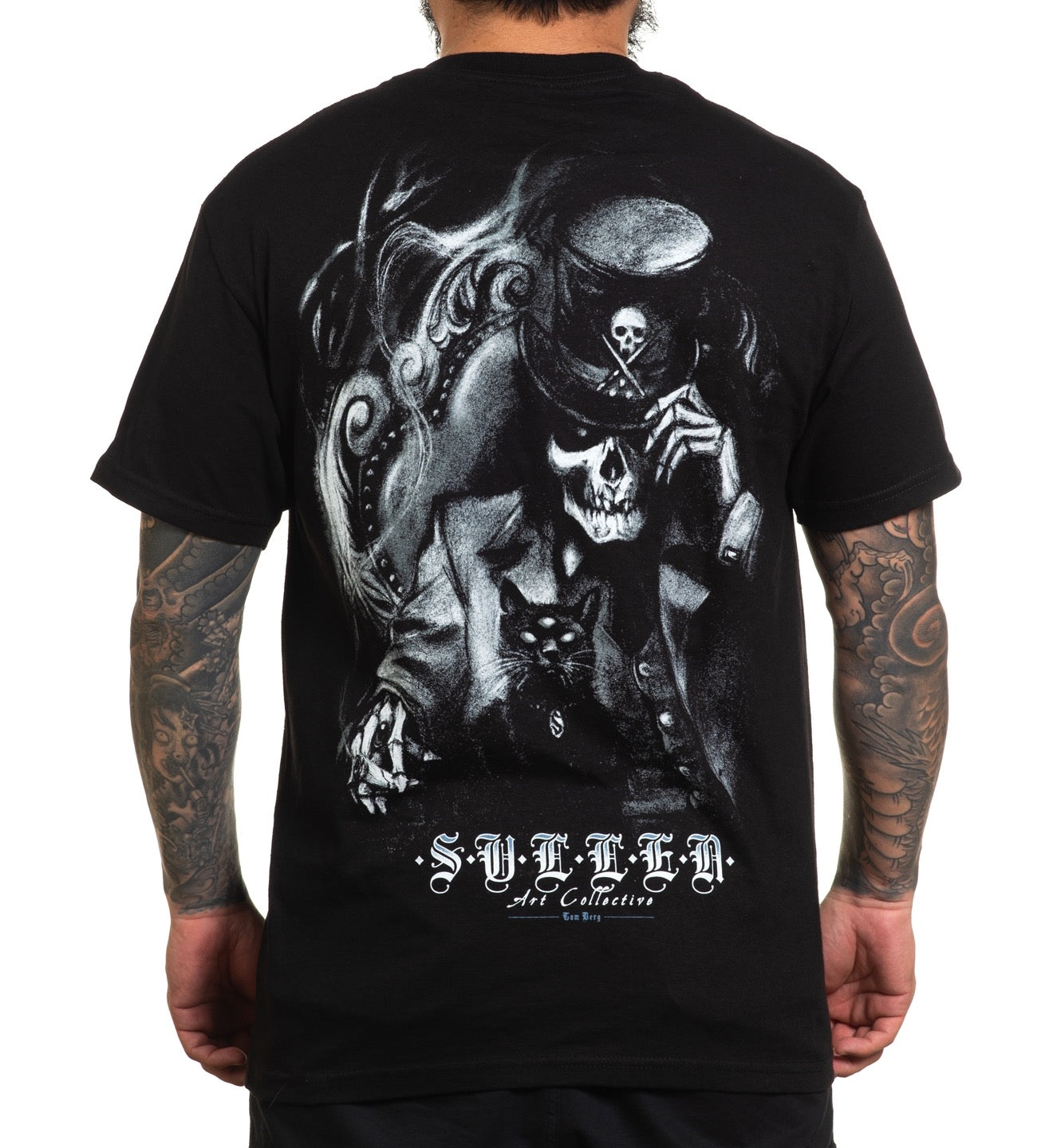 SULLEN CLOTHING BLACK CAT STANDARD T-SHIRT (L)