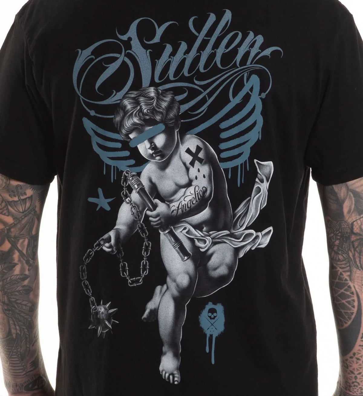 SULLEN CLOTHING ANGELIC BLACK PREMIUM T-SHIRT
