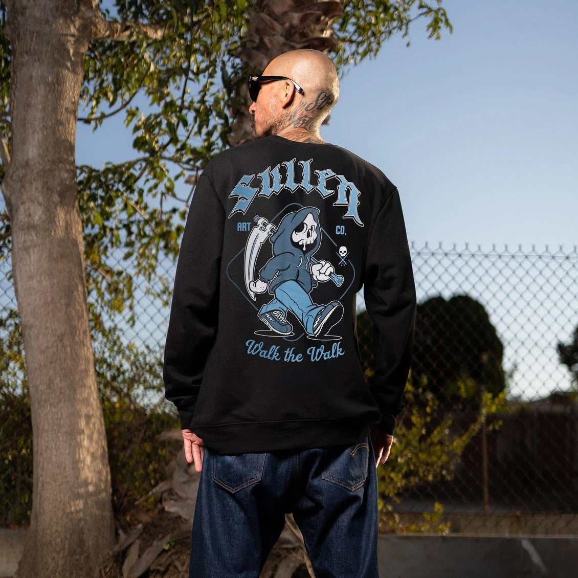 SULLEN CLOTHING WALK THE WALK CREWNECK SWEATSHIRT