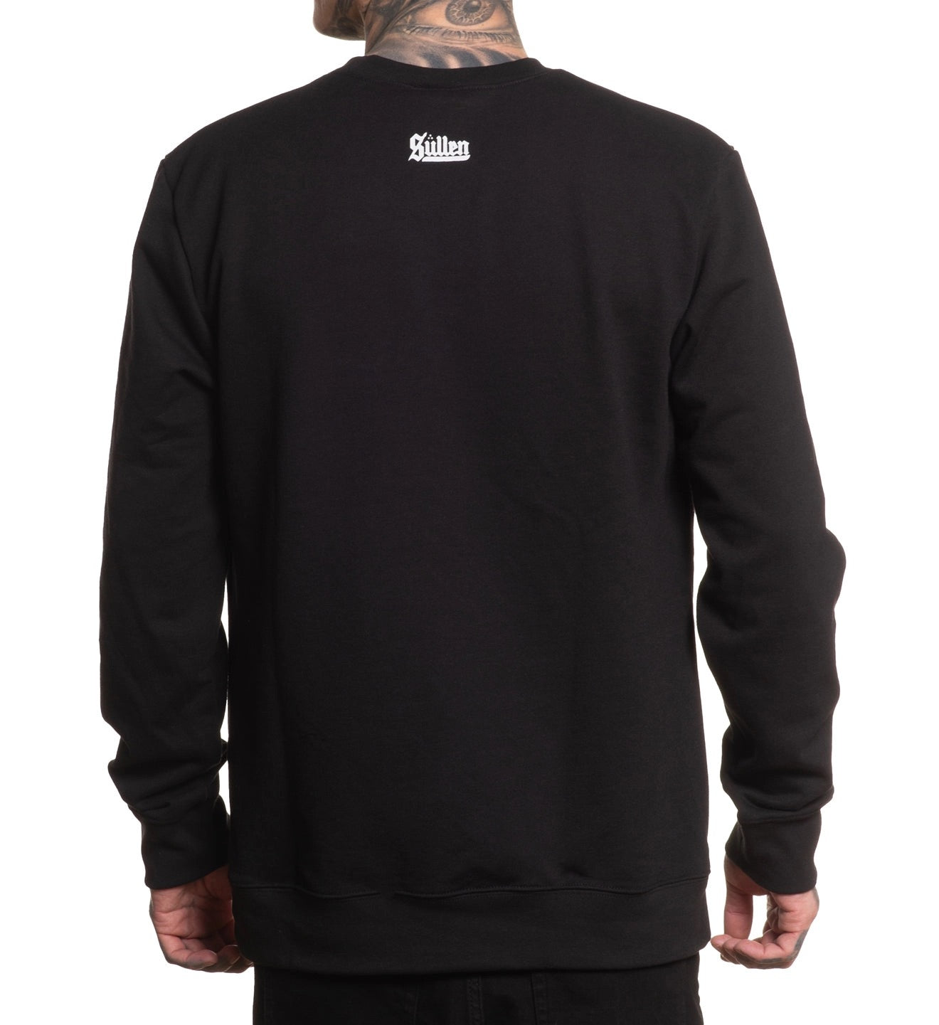 SULLEN CLOTHING BADGE LS CREW BLACK SWEATSHIRT