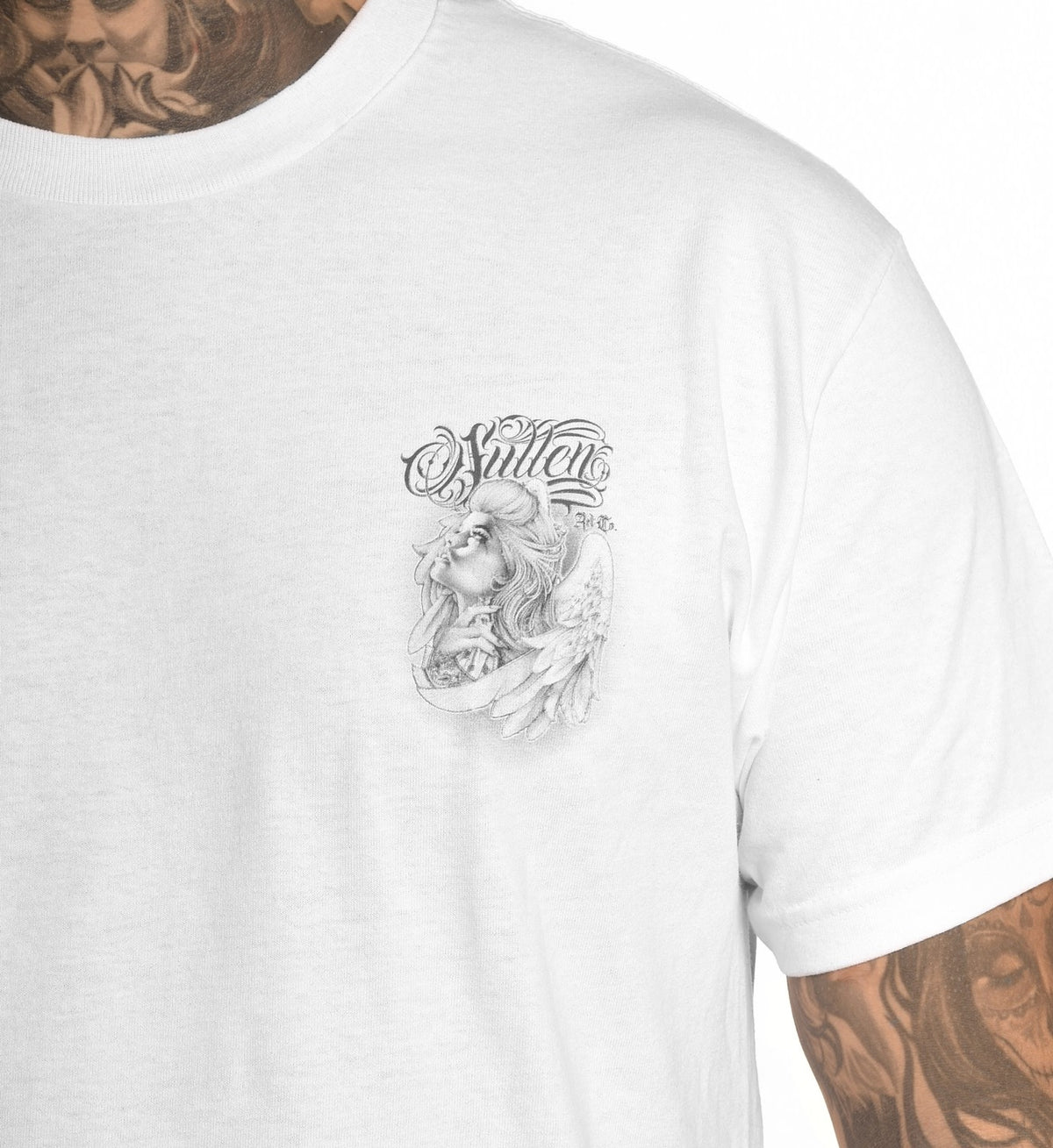 SULLEN CLOTHING HEAVEN SENT WHITE STANDARD T-SHIRT (L)
