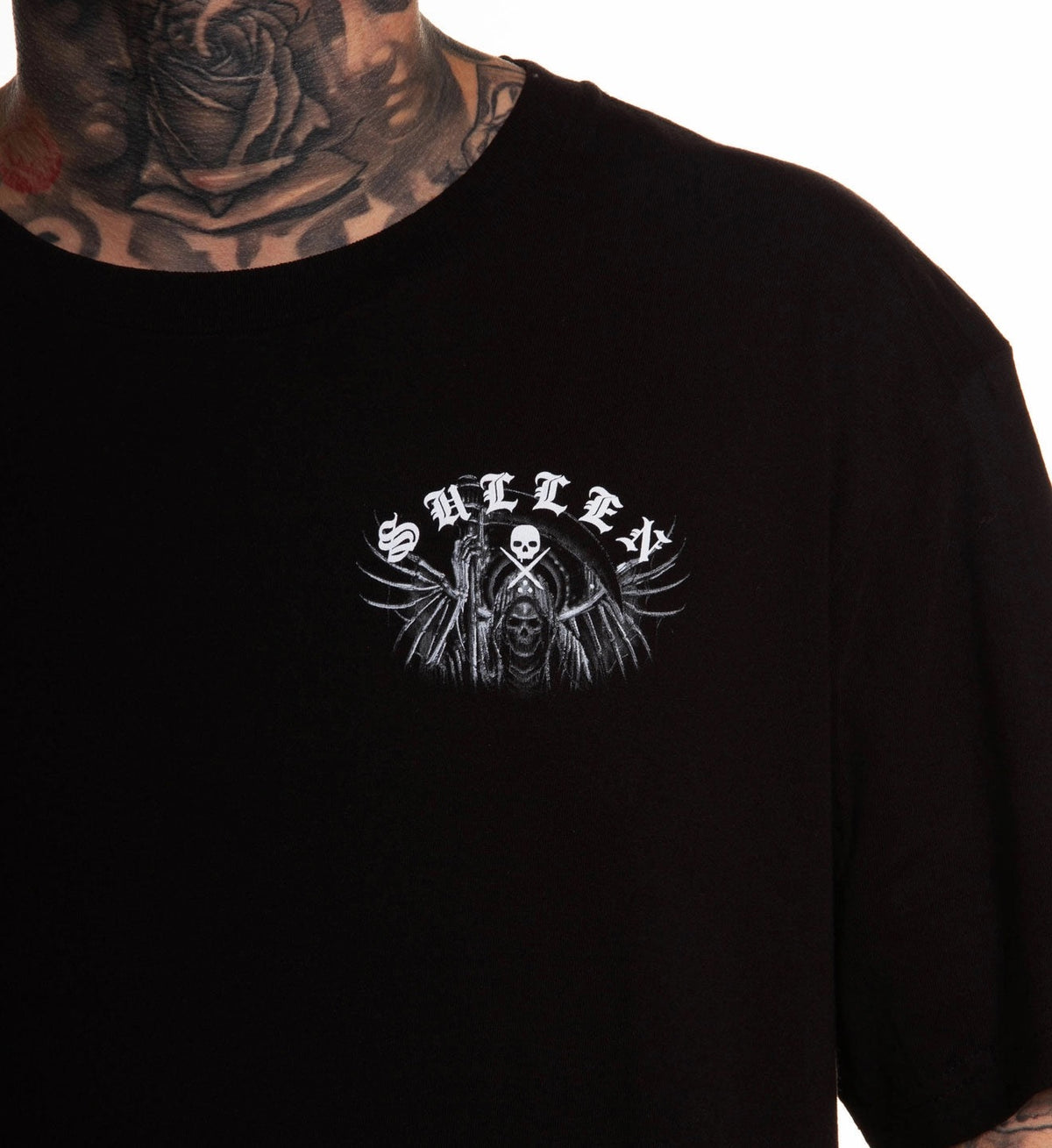SULLEN CLOTHING HODU REAPER JET BLACK PREMIUM T-SHIRT