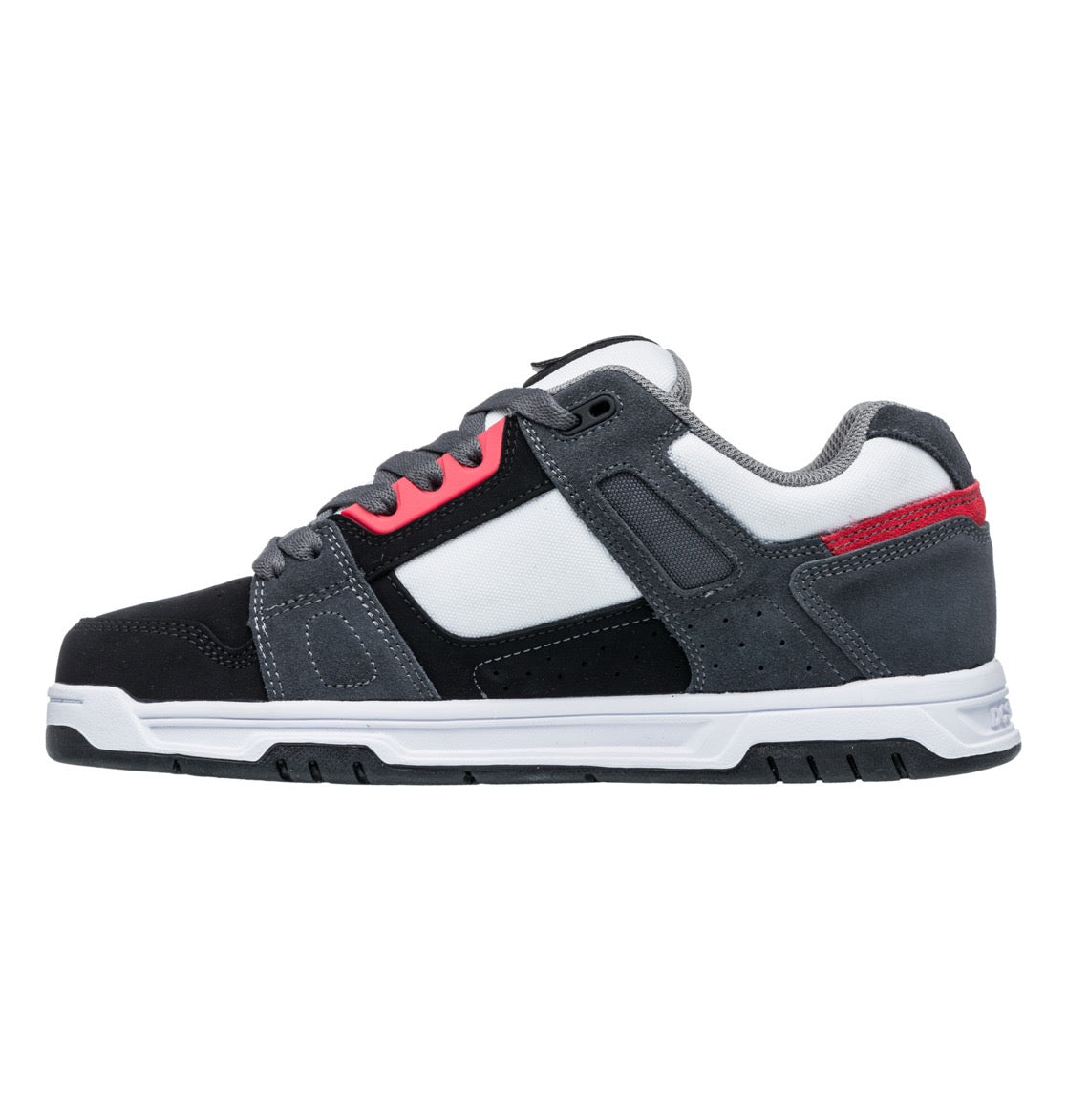 DC SHOES STAG BLACK GREY WHITE TRAINERS