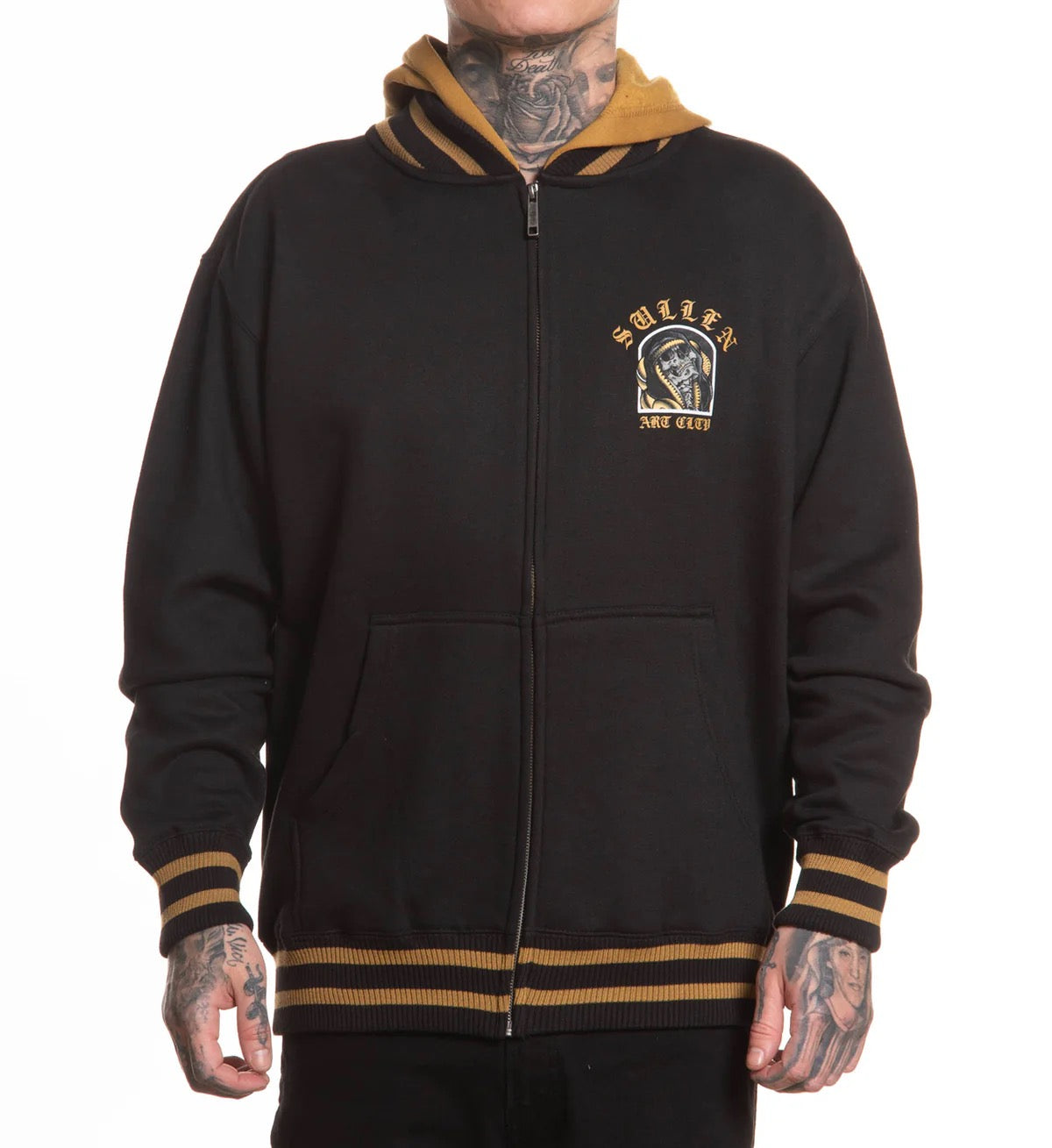SULLEN CLOTHING RUBAN BANEZ ZIP UP FLEECE HOODIE