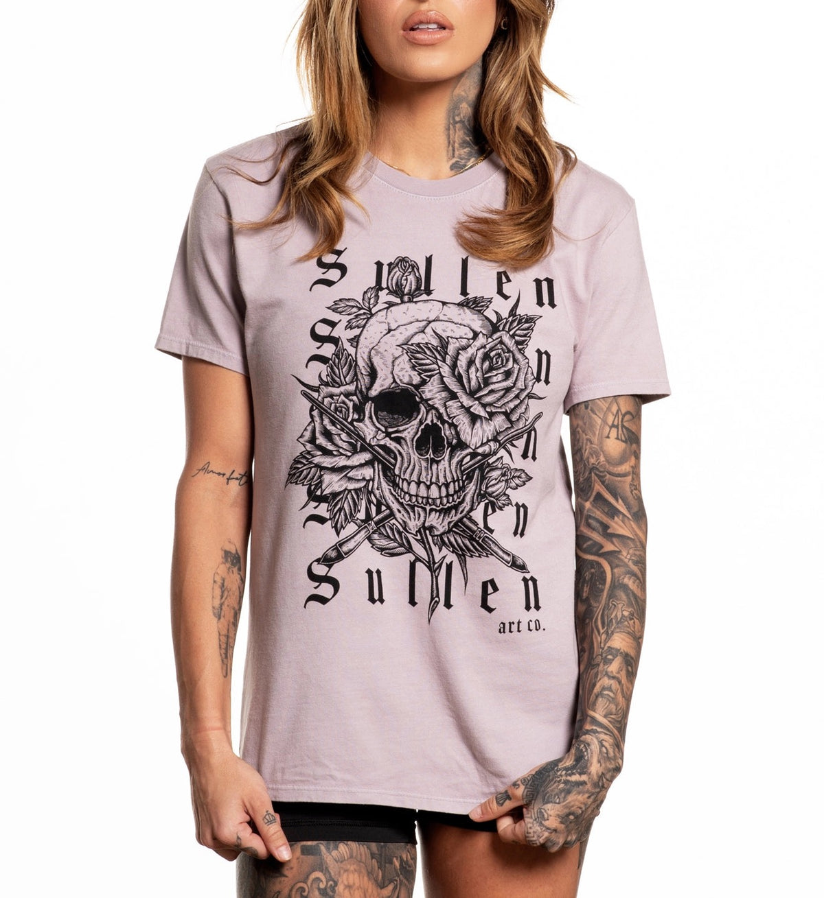 SULLEN CLOTHING REPEATER ASHES OF ROSES PINK LADIES T-SHIRT (M)