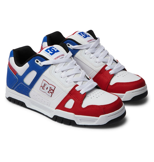 DC SHOES STAG RED WHITE BLUE TRAINERS