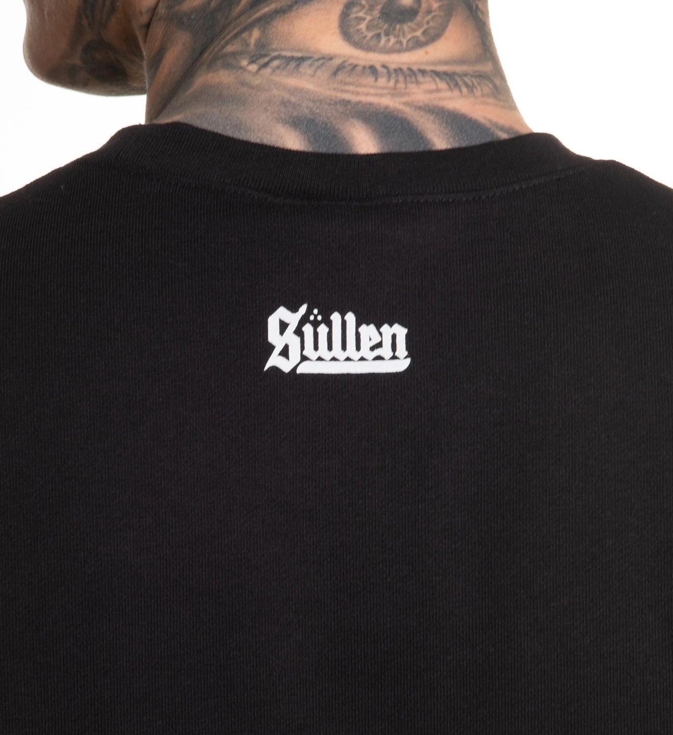 SULLEN CLOTHING BADGE LS CREW BLACK SWEATSHIRT