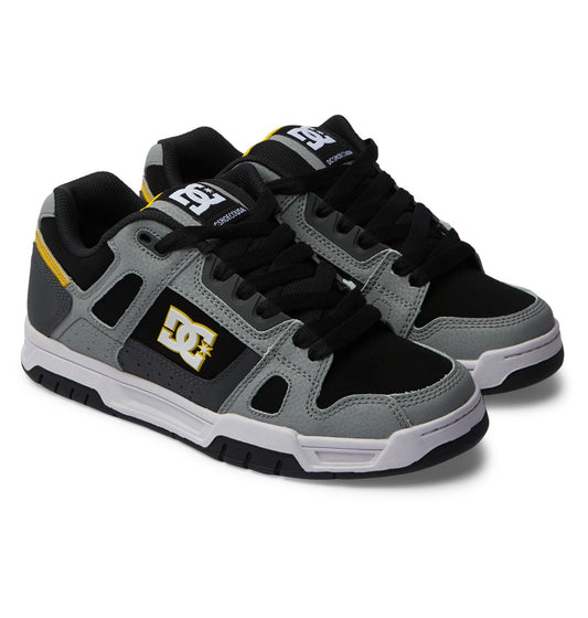 DC SHOES STAG GREY YELLOW TRAINERS