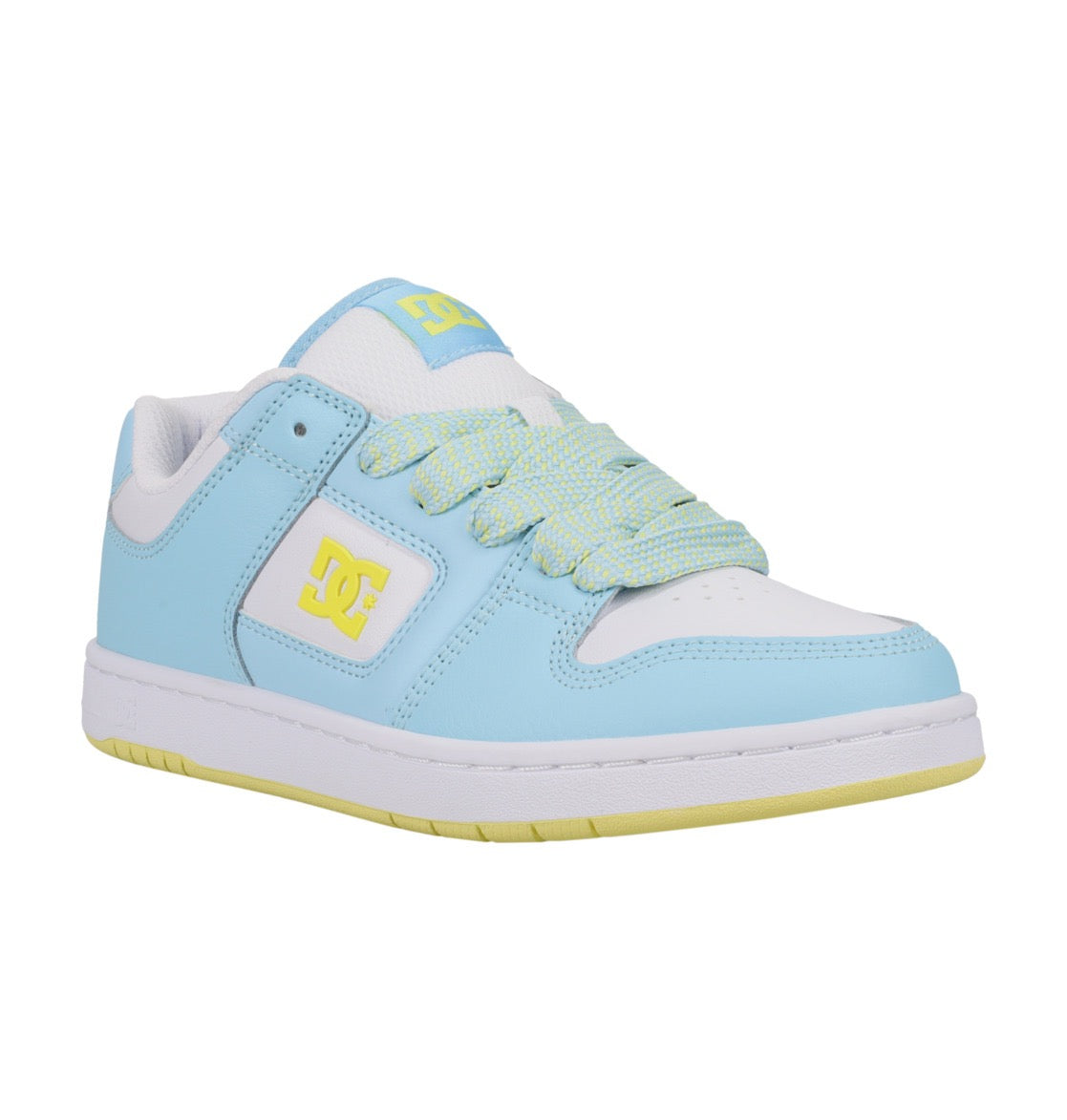 DC SHOES MANTECA 4 BLUE YELLOW WHITE LADIES TRAINERS