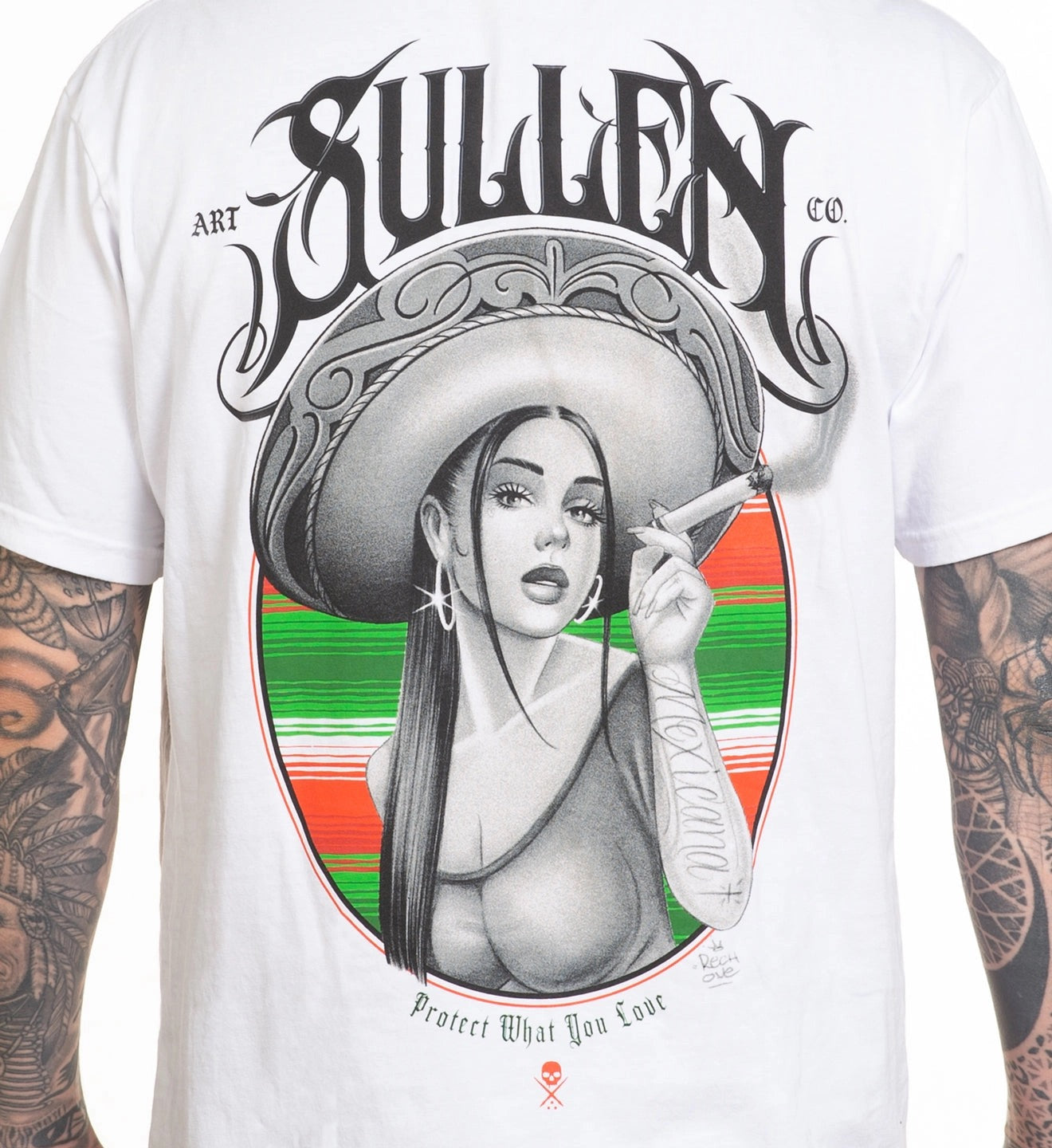 SULLEN CLOTHING MEXICANA WHITE PREMIUM T-SHIRT