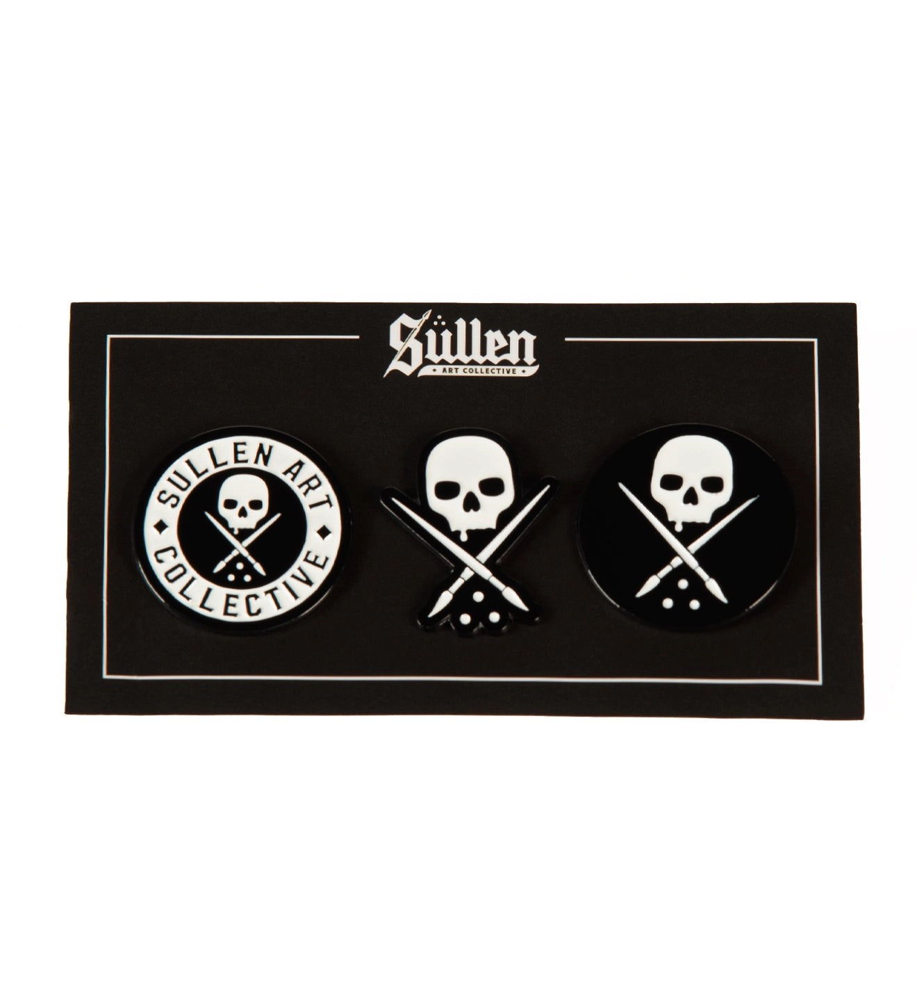SULLEN CLOTHING LOGO PIN BADGE SET 1