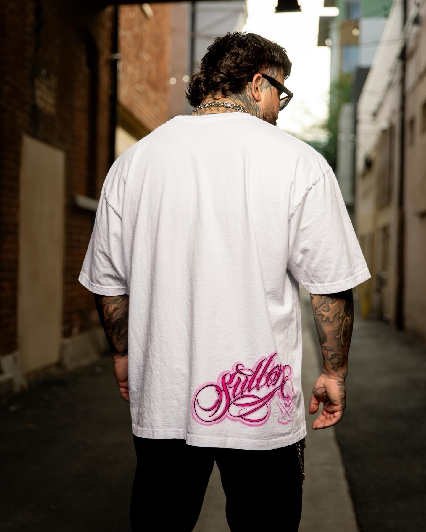 SULLEN CLOTHING SECRET ANGEL '1 TON' OVERSIZED HEAVYWEIGHT PREMIUM WHITE T-SHIRT