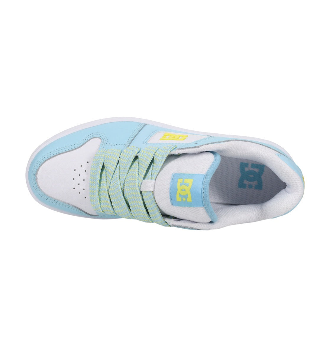 DC SHOES MANTECA 4 BLUE YELLOW WHITE LADIES TRAINERS