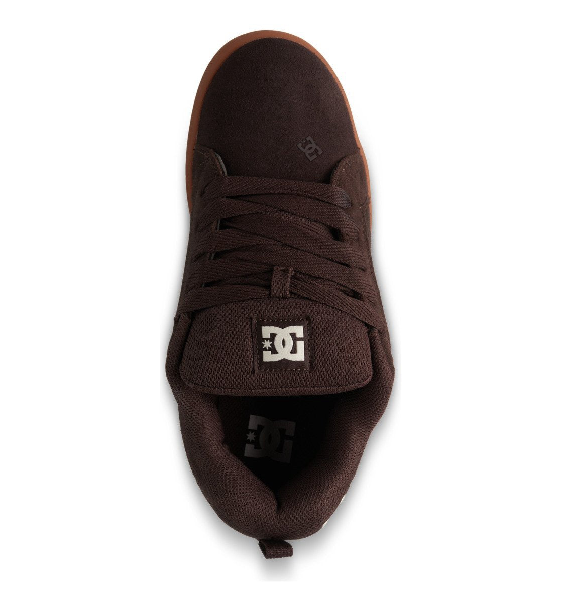 DC SHOES COURT GRAFFIK BROWN GUM TRAINERS