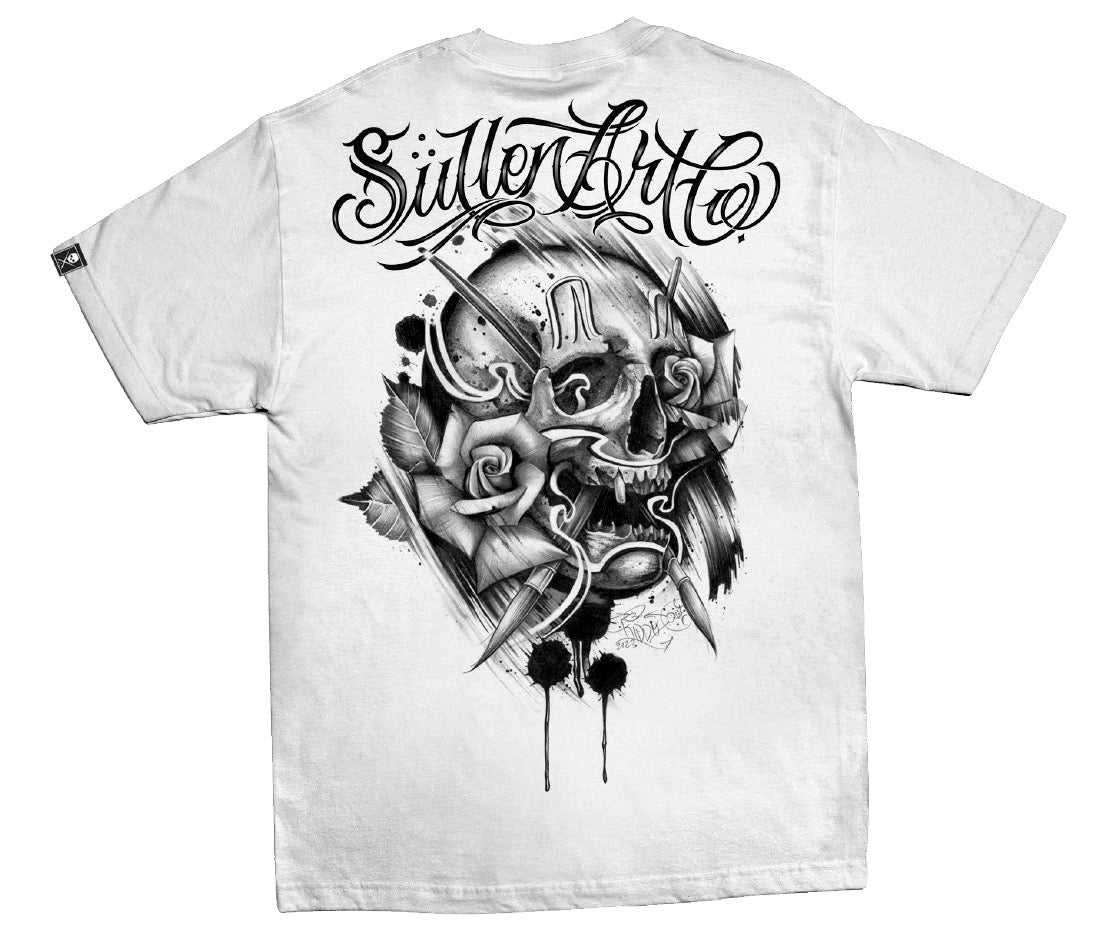 SULLEN CLOTHING KIDDO BADGE WHITE STANDARD T-SHIRT
