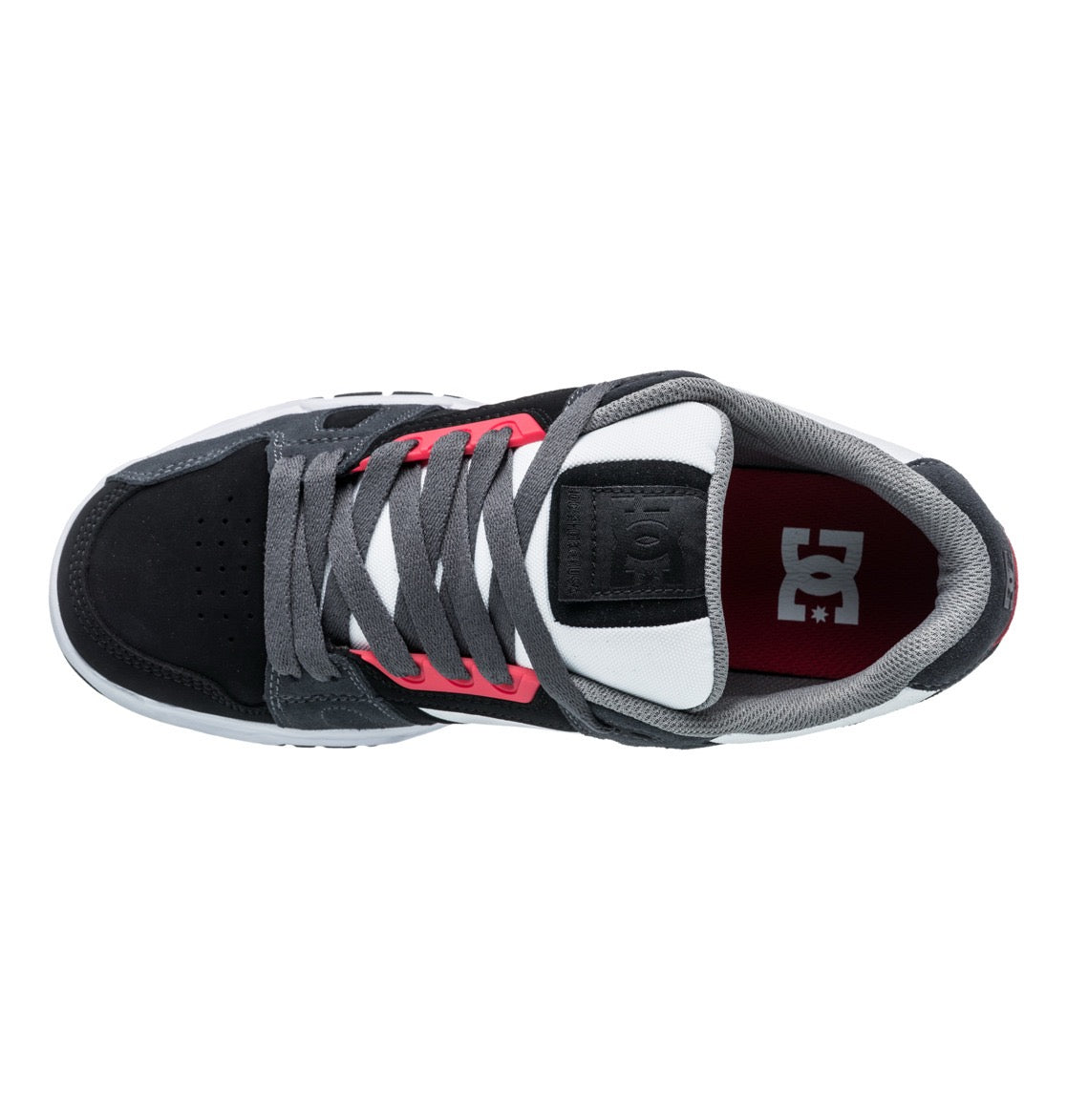 DC SHOES STAG BLACK GREY WHITE TRAINERS