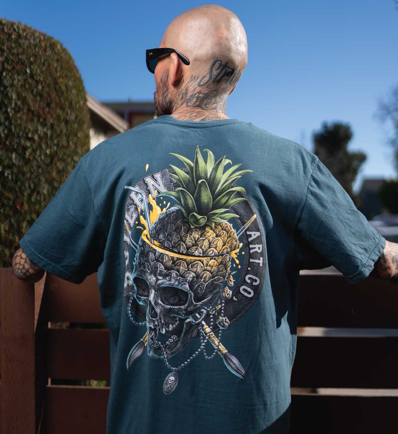 SULLEN CLOTHING SLICED PINEAPPLE ORION BLUE PREMIUM T-SHIRT