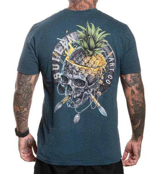 SULLEN CLOTHING SLICED PINEAPPLE ORION BLUE PREMIUM T-SHIRT