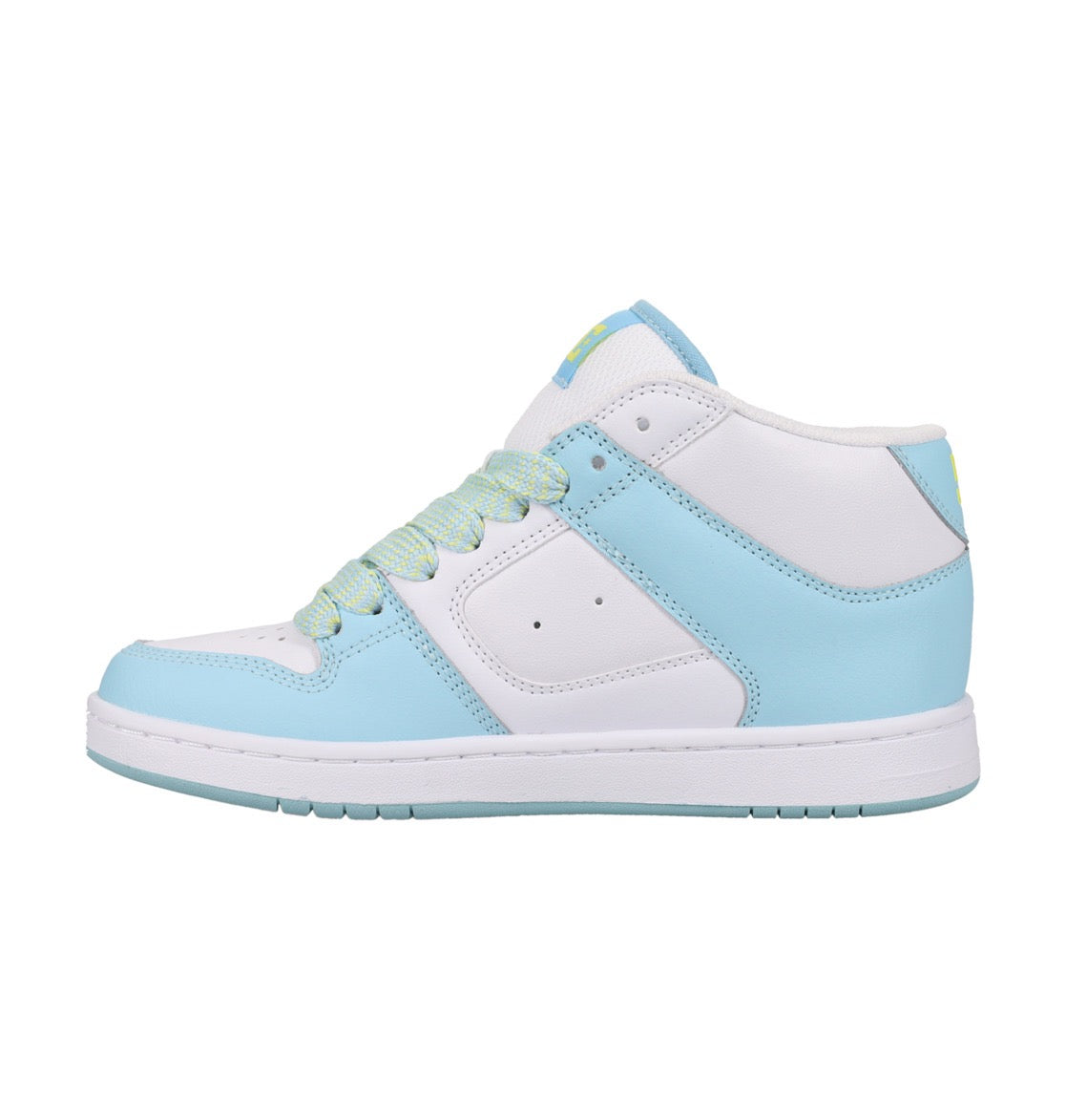 DC SHOES MANTECA 4 MID BLUE YELLOW WHITE LADIES TRAINERS