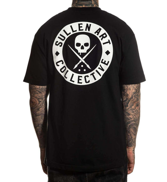 SULLEN CLOTHING CLASSIC BADGE LOGO BLACK STANDARD T-SHIRT