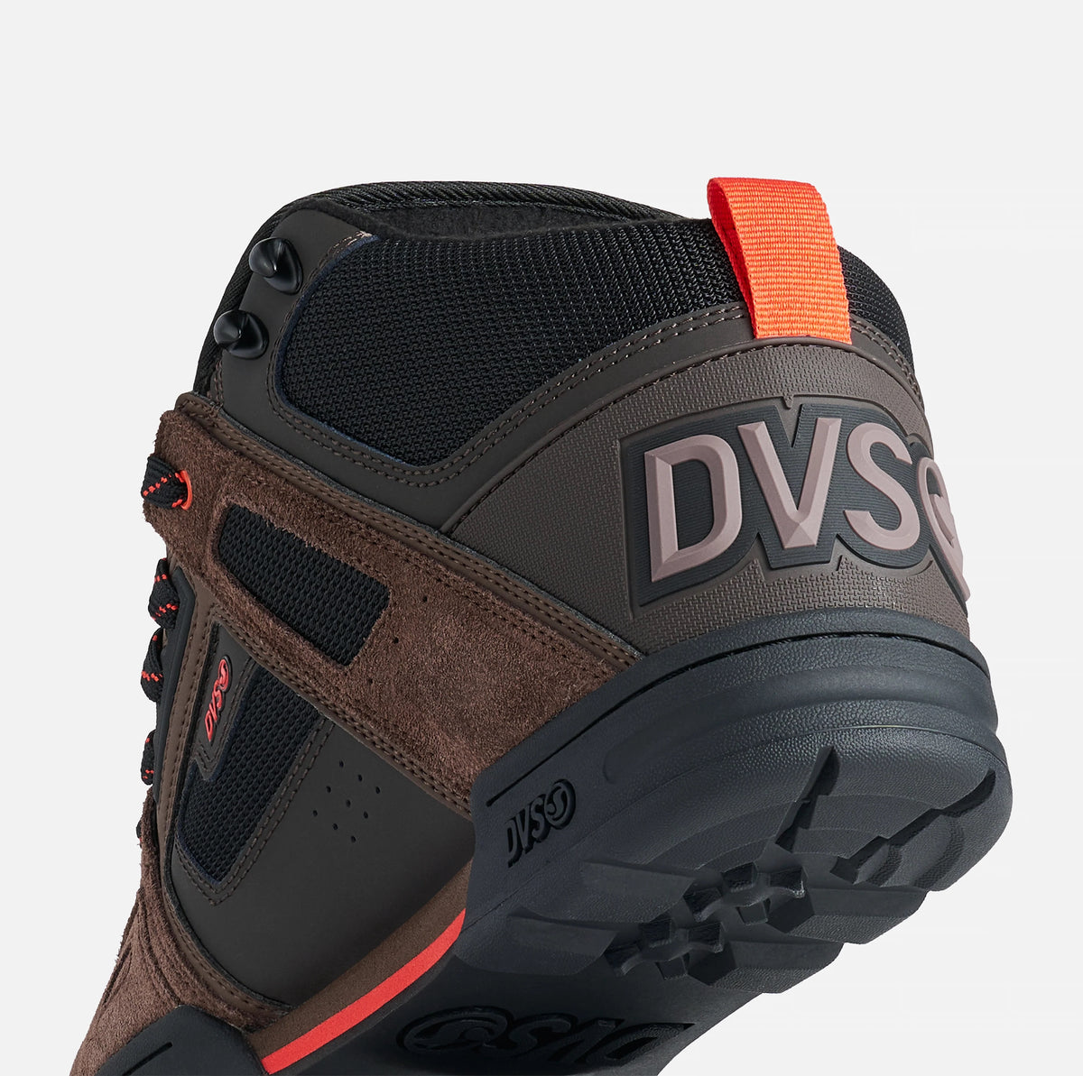 DVS COMANCHE BOOT COFFEE BLACK ORANGE TRAINERS