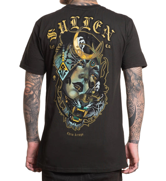 SULLEN CLOTHING DIVIDED VINTAGE BLACK PREMIUM T-SHIRT