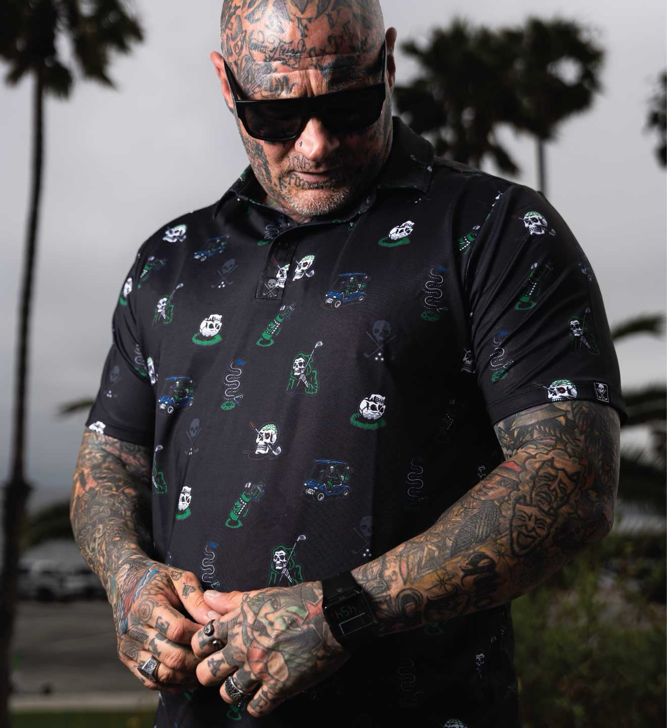 SULLEN CLOTHING GOLF DEATH POLO SHIRT