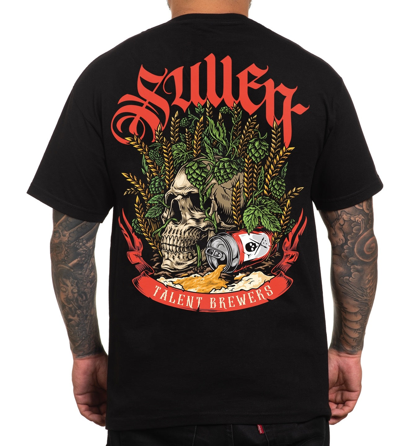 SULLEN CLOTHING BARLEY SKULL STANDARD T-SHIRT