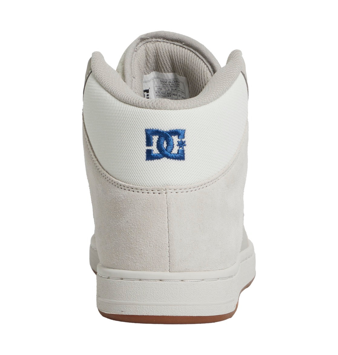 DC SHOES MANTECA 4 HI OFF WHITE BLUE GUM TRAINERS