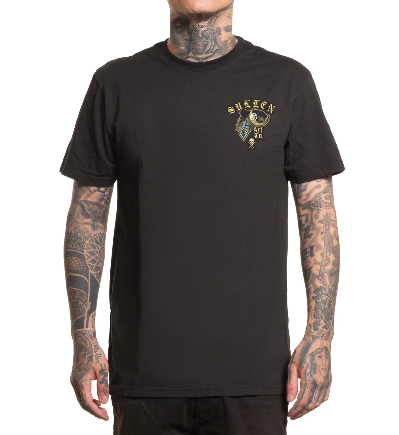 SULLEN CLOTHING DIVIDED VINTAGE BLACK PREMIUM T-SHIRT