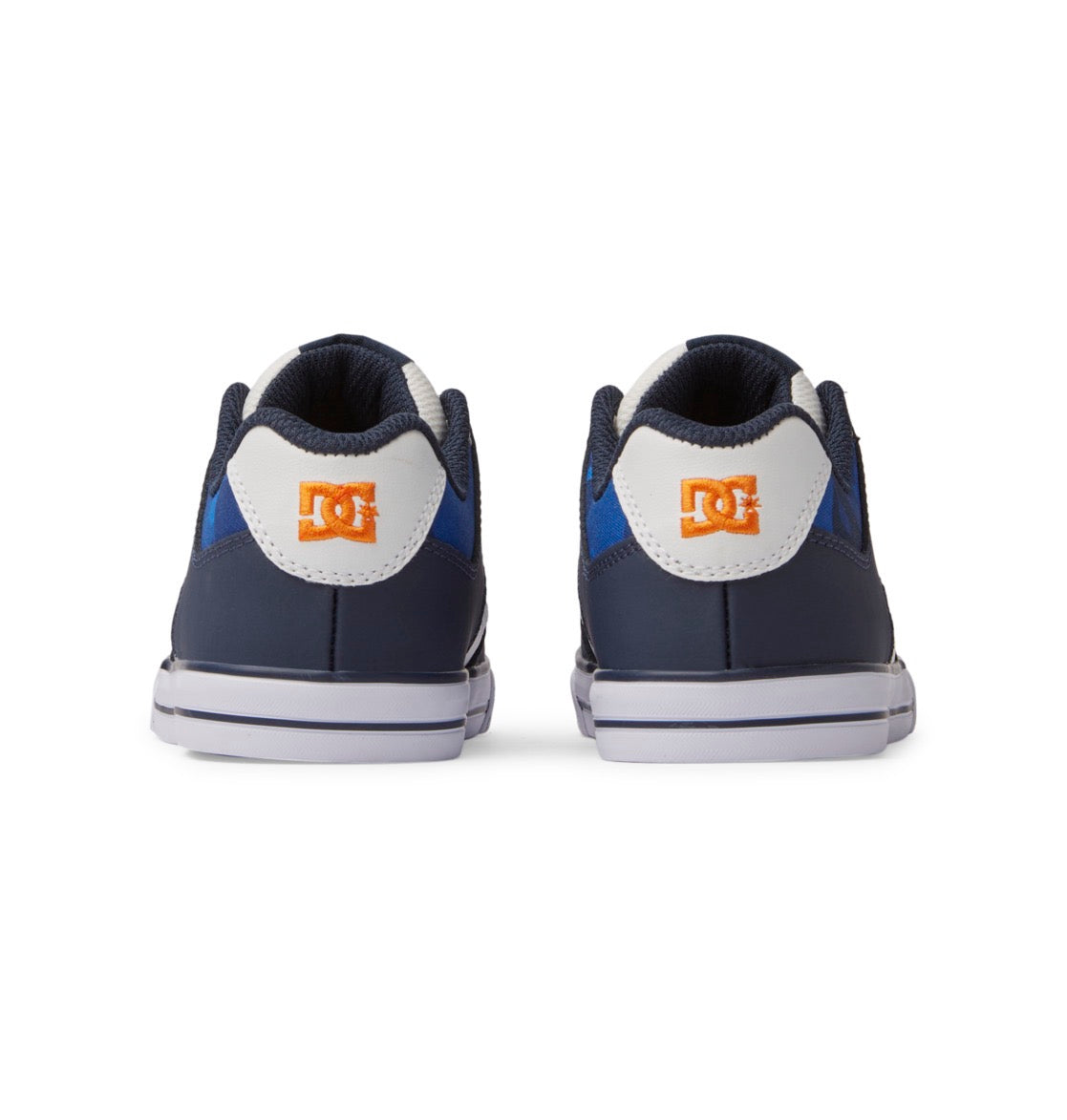 DC SHOES PURE ELASTIC SHADY BLUE ORANGE YOUTHS TRAINERS