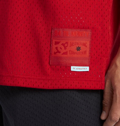 DC SHOES SHY TOWN RACING RED JERSEY BASKETBALL VEST TOP