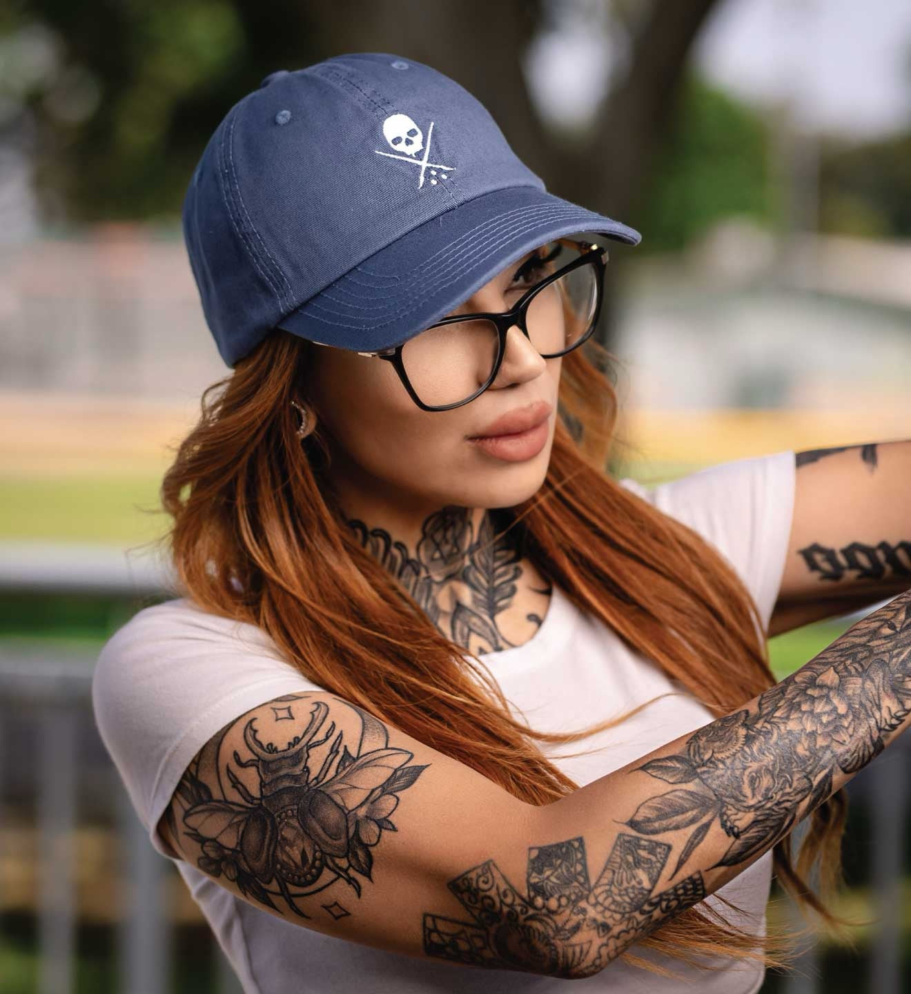SULLEN CLOTHING POP BADGE HAT BUCKLE-BACK CAP - BLUE