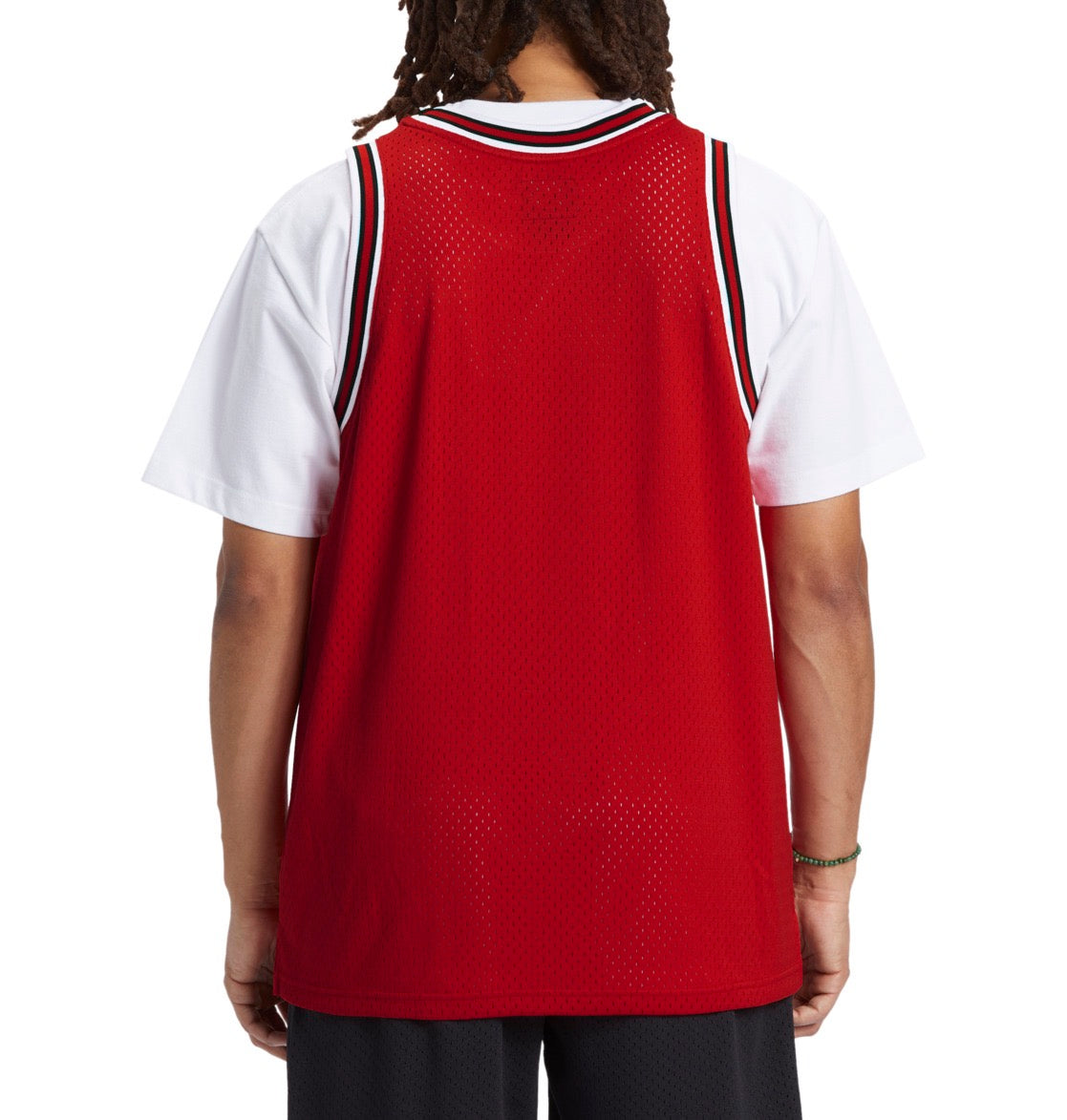 DC SHOES SHY TOWN RACING RED JERSEY BASKETBALL VEST TOP