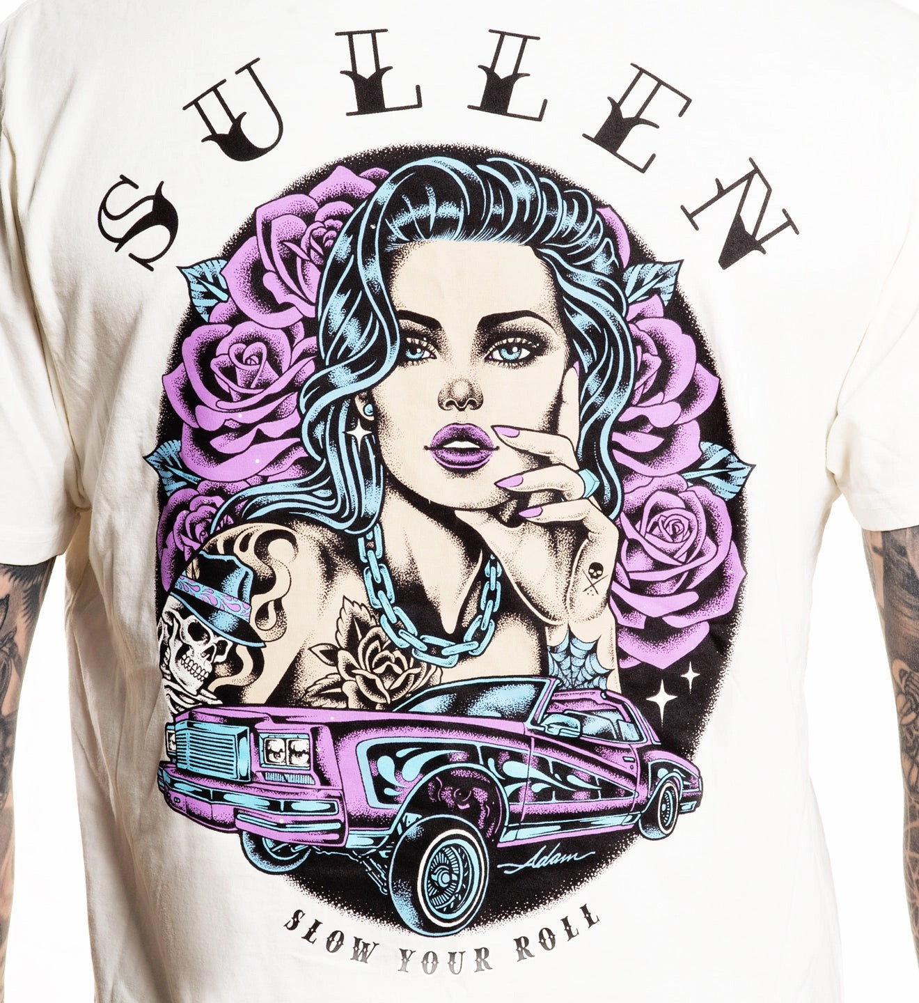 SULLEN CLOTHING SLOW ROLL PREMIUM WHITE T-SHIRT