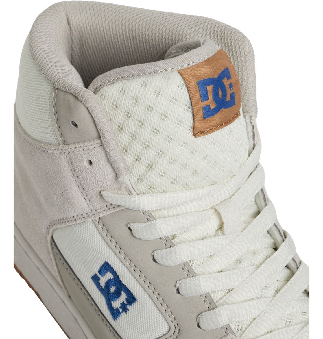 DC SHOES MANTECA 4 HI OFF WHITE BLUE GUM TRAINERS