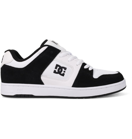 DC SHOES MANTECA 4 WHITE & BLACK TRAINERS