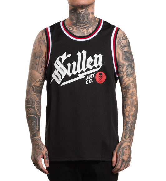 SULLEN CLOTHING VOLT BLACK JERSEY TANK VEST