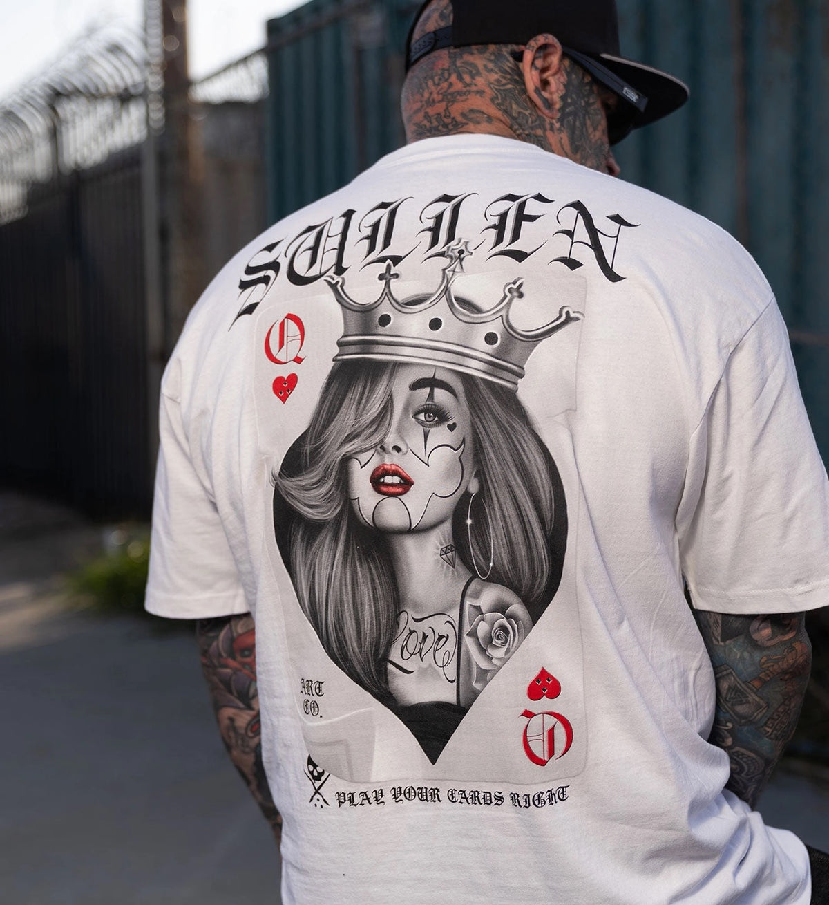 SULLEN CLOTHING QUEEN OF LOVE WHITE STANDARD T-SHIRT