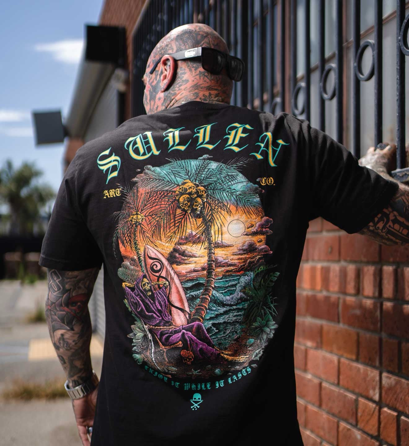 SULLEN CLOTHING BORROWED TIME JET BLACK PREMIUM T-SHIRT