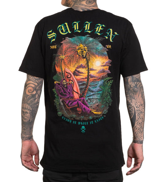 SULLEN CLOTHING BORROWED TIME JET BLACK PREMIUM T-SHIRT