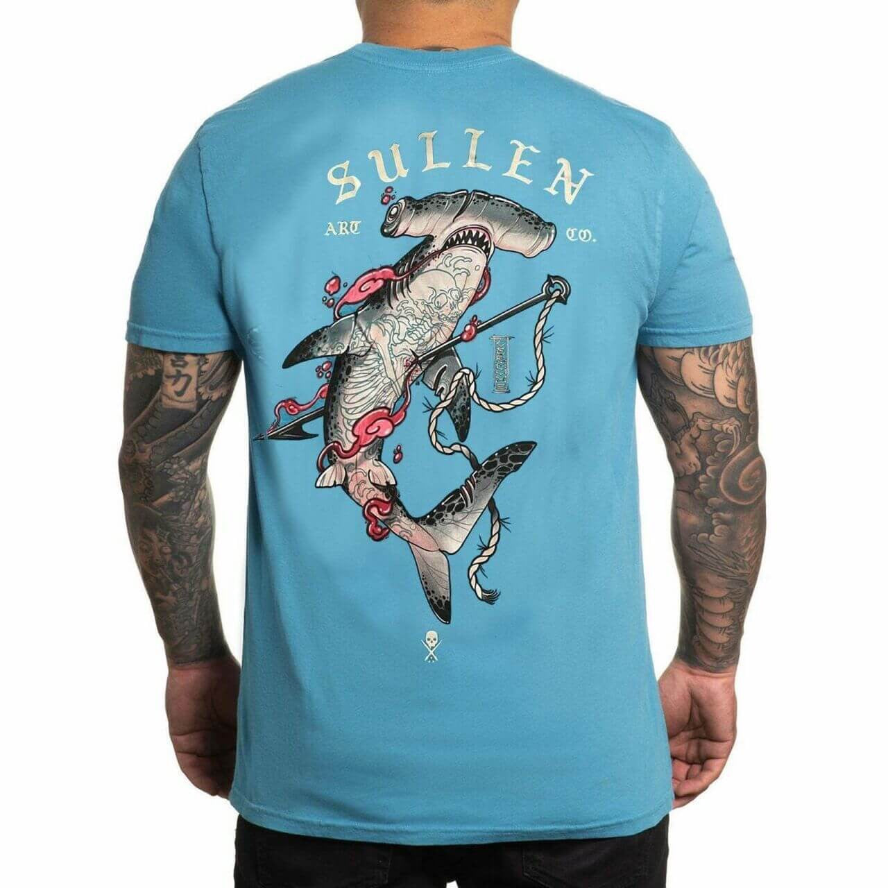 SULLEN CLOTHING SEA SPEAR BLUE PREMIUM T-SHIRT