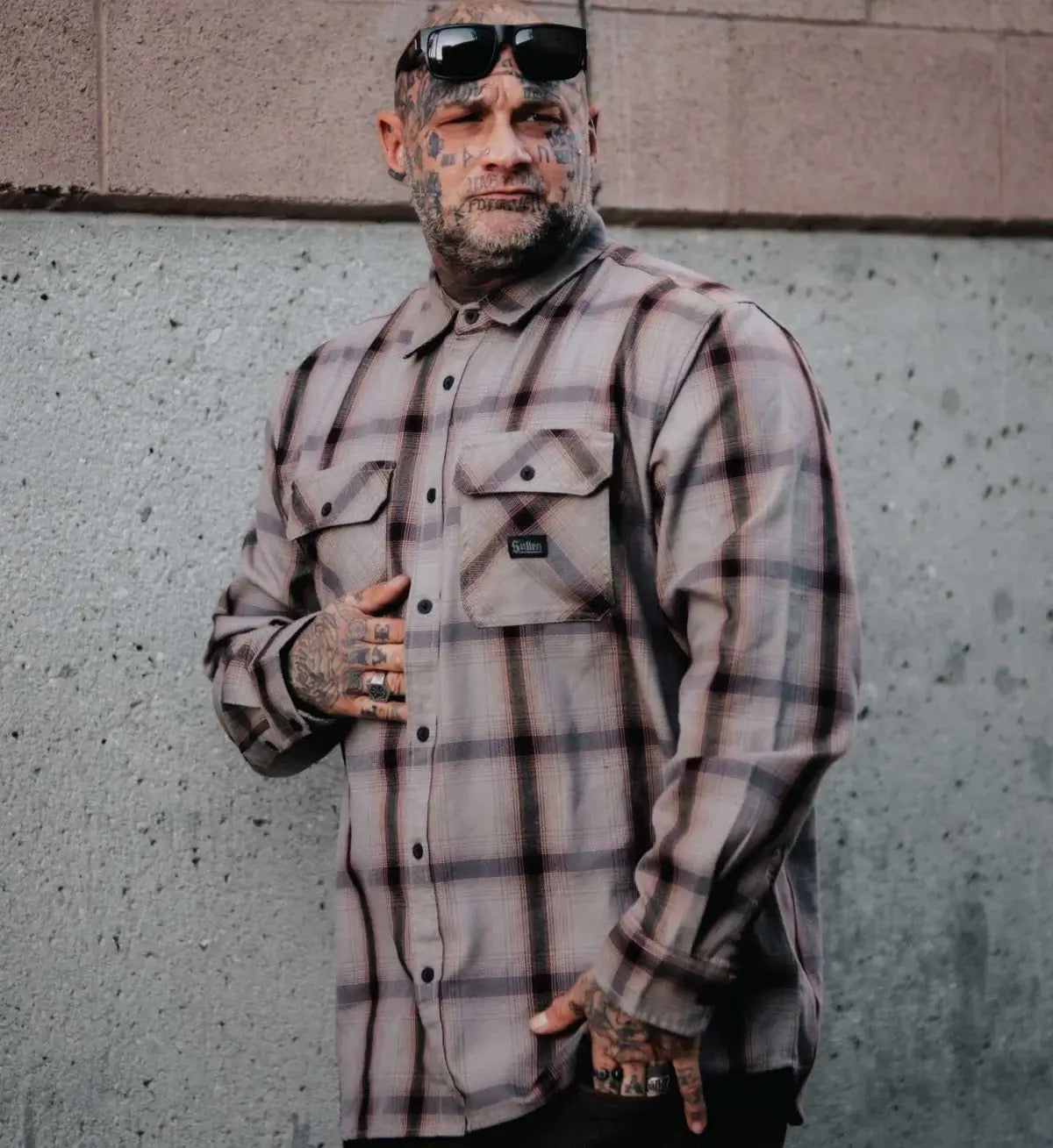 SULLEN CLOTHING GRANGER STONE FLANNEL SHIRT