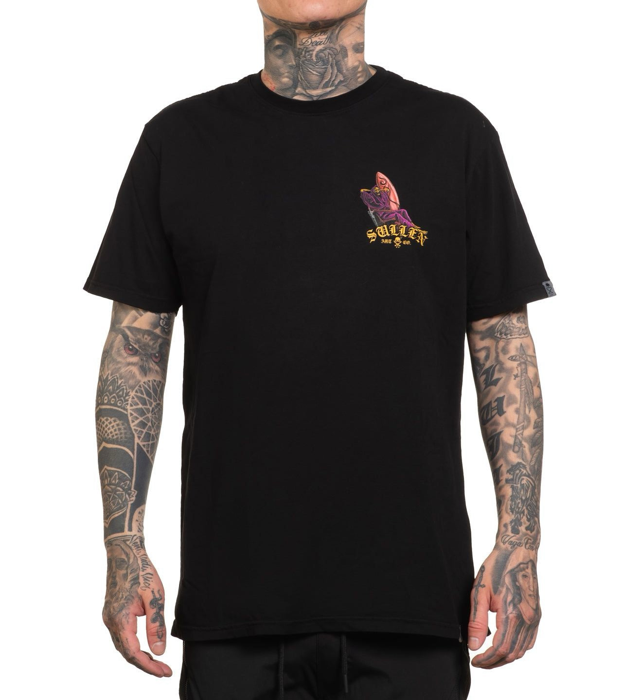 SULLEN CLOTHING BORROWED TIME JET BLACK PREMIUM T-SHIRT