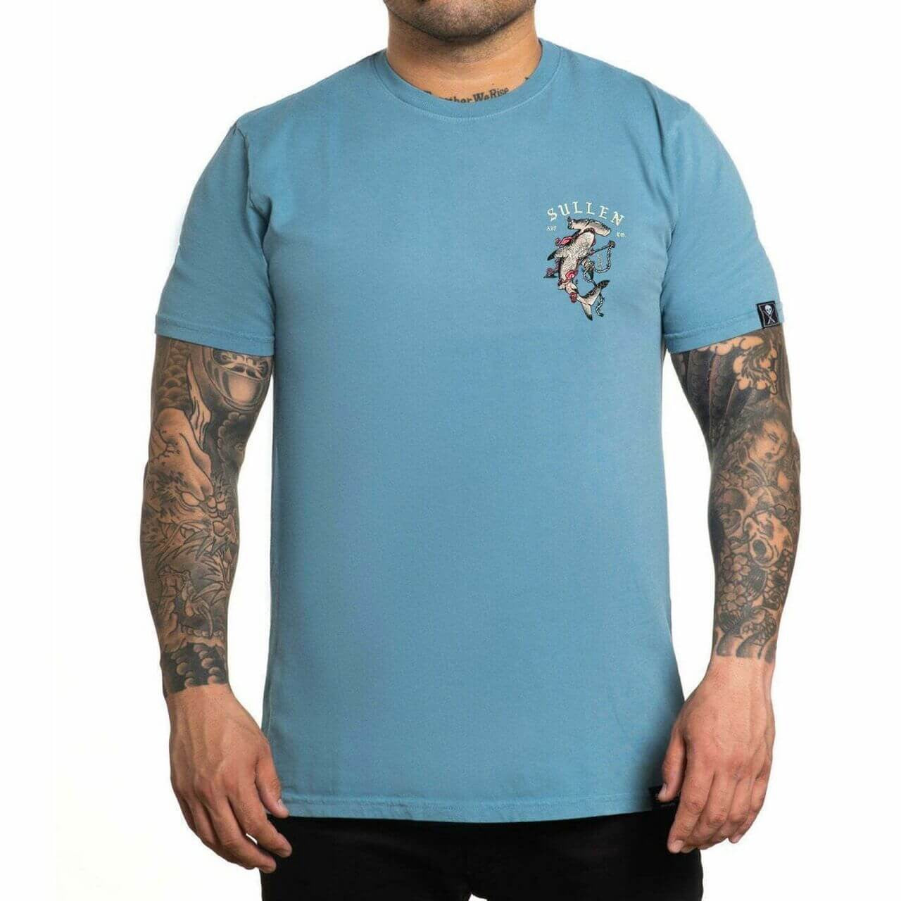 SULLEN CLOTHING SEA SPEAR BLUE PREMIUM T-SHIRT