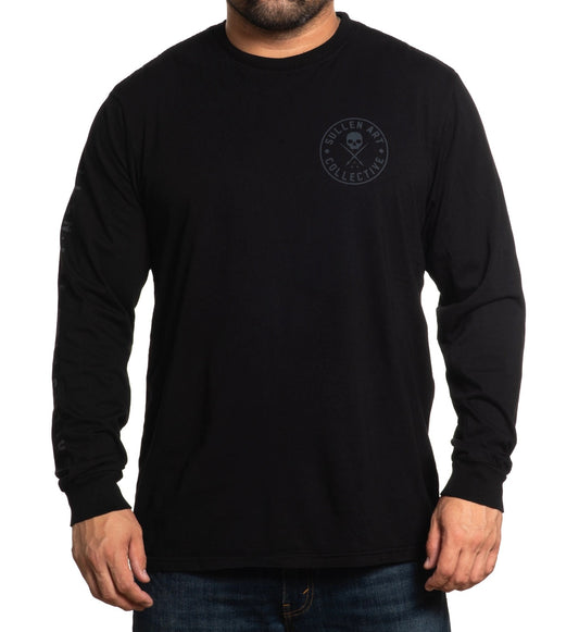 SULLEN CLOTHING EVER JET BLACK LONG SLEEVE T-SHIRT (M)